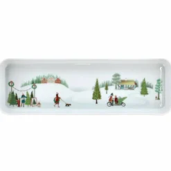 Vinter Plissé Fat rektangulärt, 18x12 cm