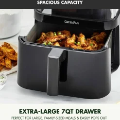 Vision airfryer 7 liter, svart