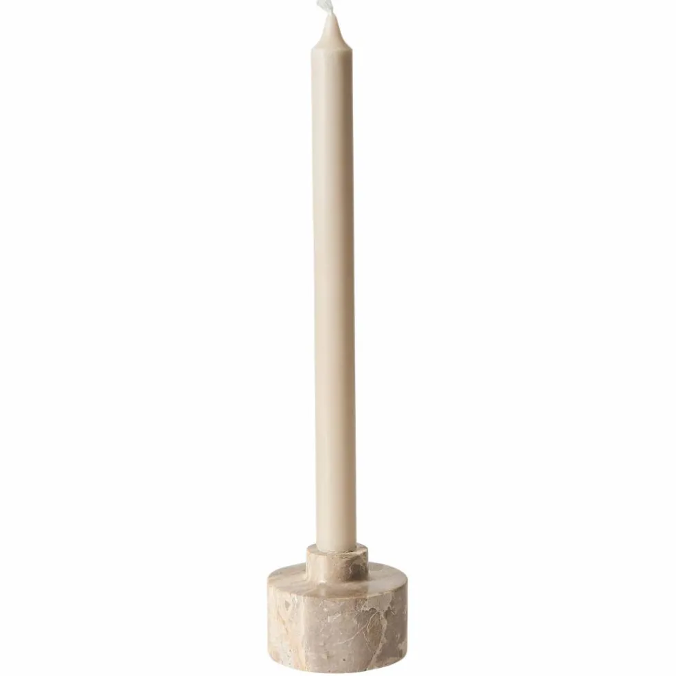 Vita ljusstake medium, seashell