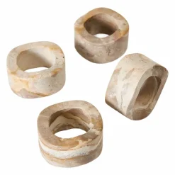 Vita servettring 4-pack, seagrass