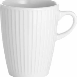 Vit Plissé mugg