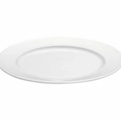 Vit Plissé tallrik, Ø 17 cm.