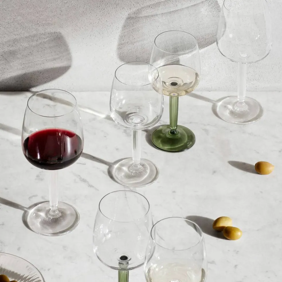 Vitvinsglas, 35 cl, Ø 8,5 cm, 2 st, grön