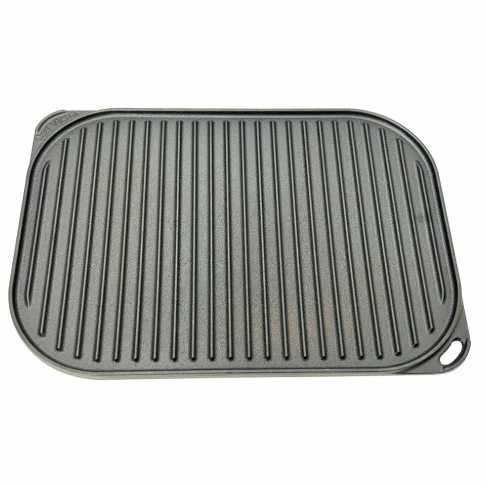Vändbar grill- och stekplatta 40x28 cm