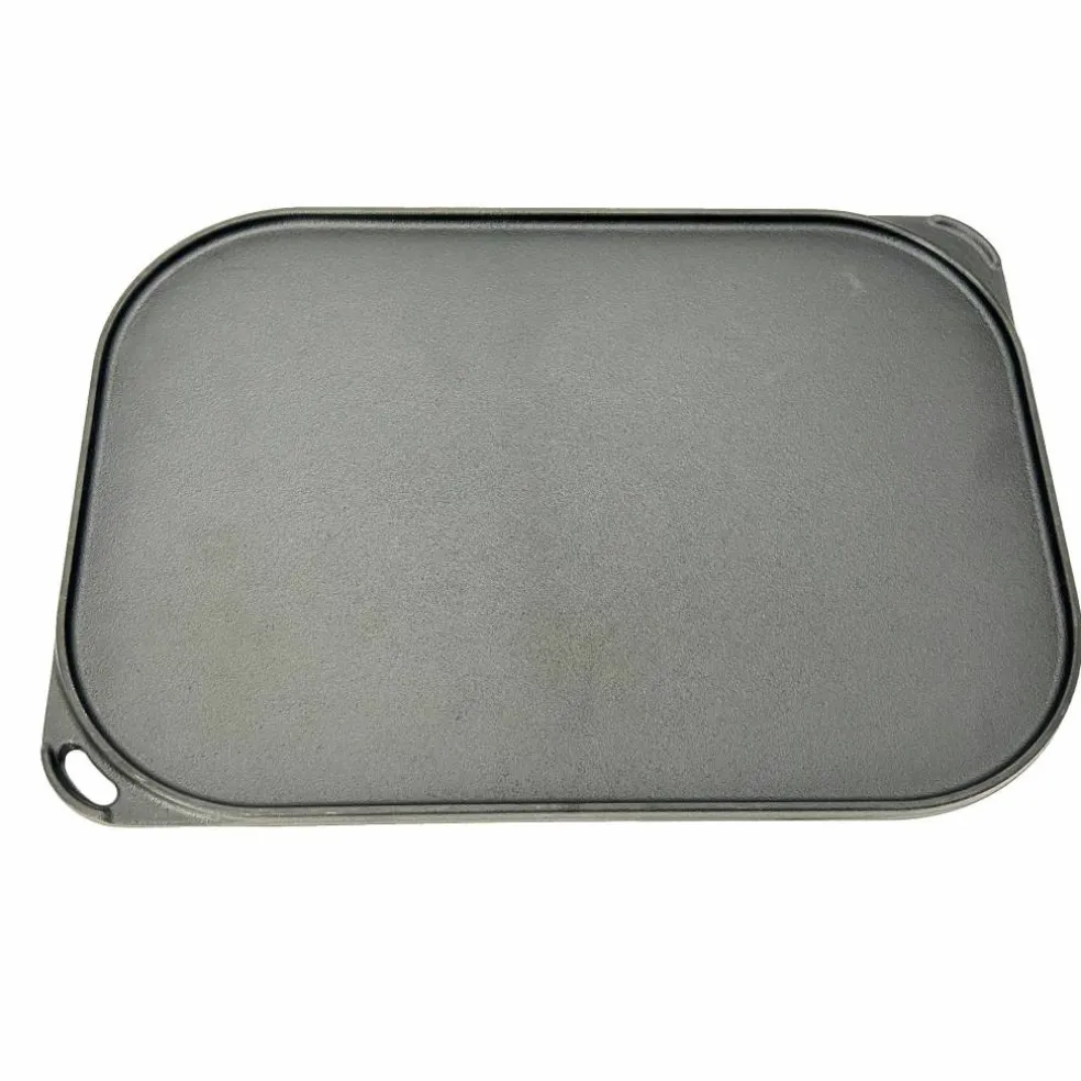 Vändbar grill- och stekplatta 40x28 cm