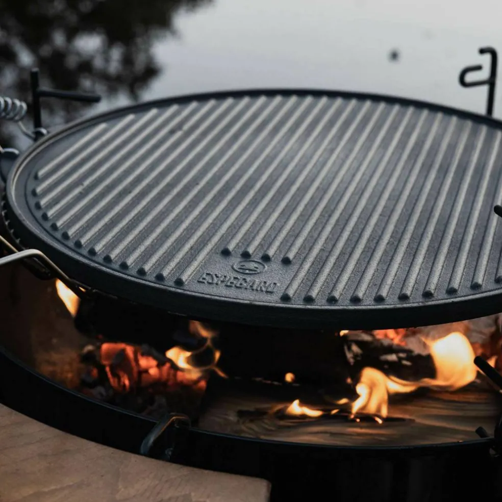 Vändbar grillplatta till bålpanna/bålgrill 60