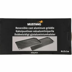Vändbar grillplatta 46 x 23 cm, aluminium