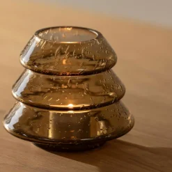 Värmeljushållare julgran, klar
