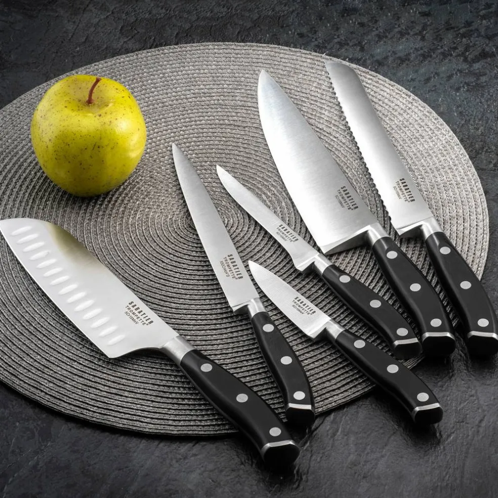 Vulcano allkniv 12 cm, rostfri/svart