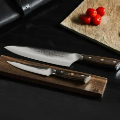 Wengè kockkniv 32 cm + allkniv 24 cm