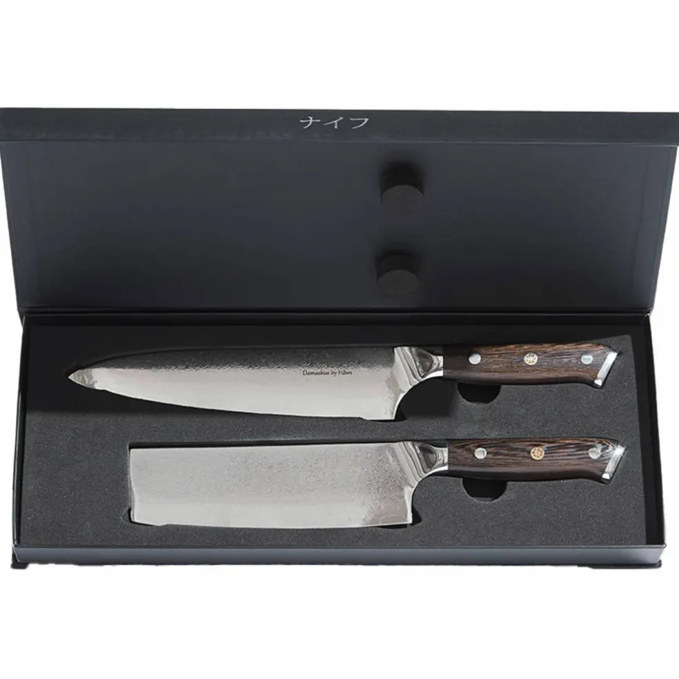 Wengè kockkniv 32 cm + grönsakskniv 30 cm
