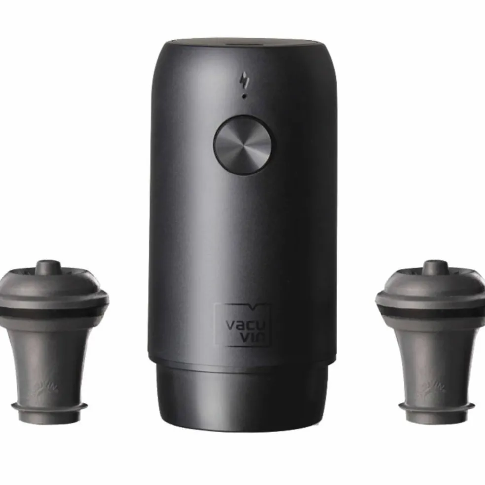 Wine Saver elektrisk vinpump, svart