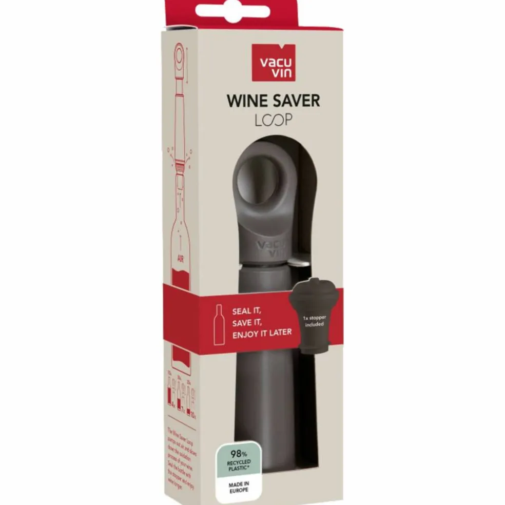 Wine Saver Loop vinpump, graphite