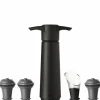 Wine Saver & Server vinpumpset 5 delar, svart