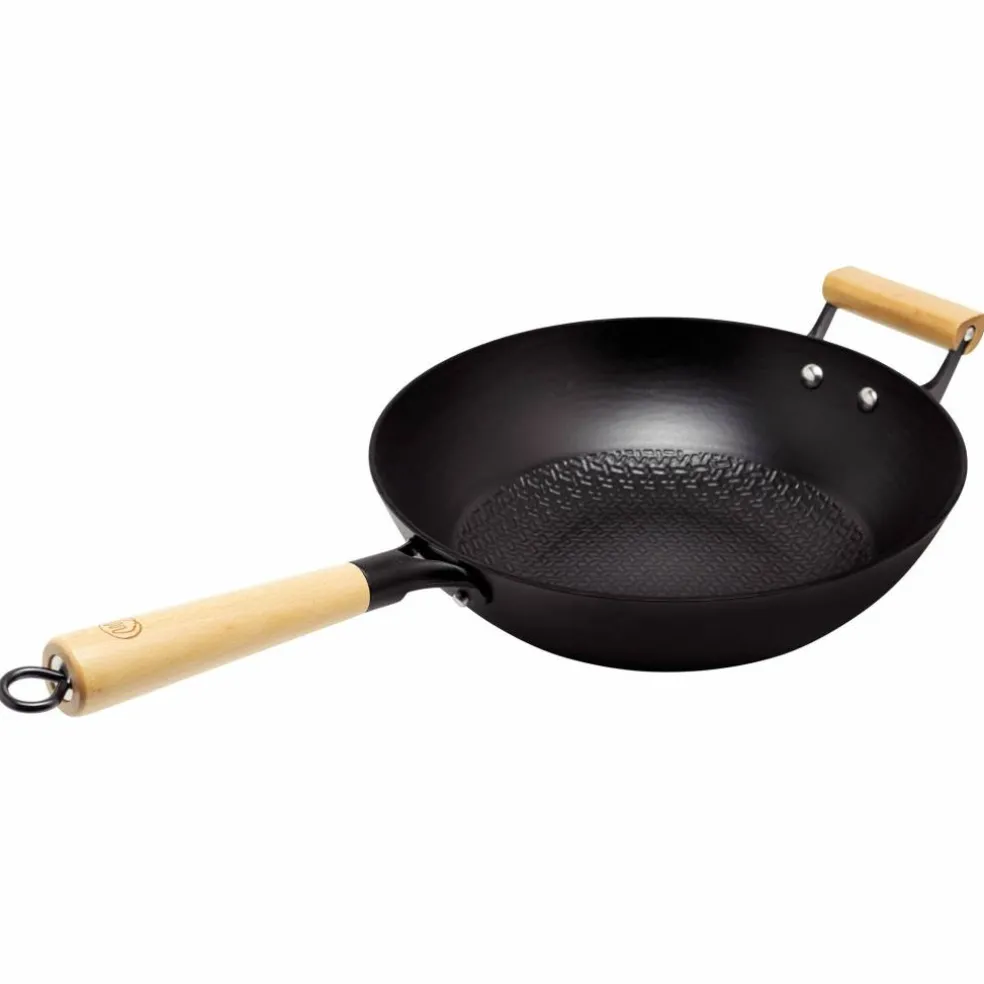 Wok lättviktsgjutjärn 30 cm