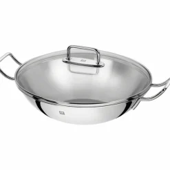Wok med Två Handtag och Glaslock 32 cm