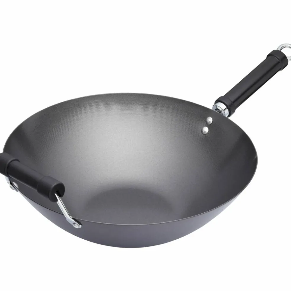 Wokpanna 36 cm, svart