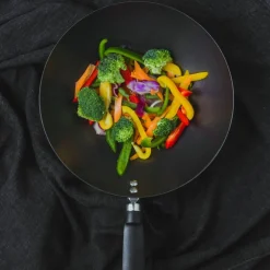 Wokpanna 26,5 cm, svart