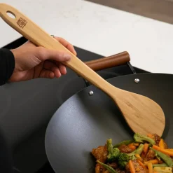 Wokspade 33 cm, polerad bambu