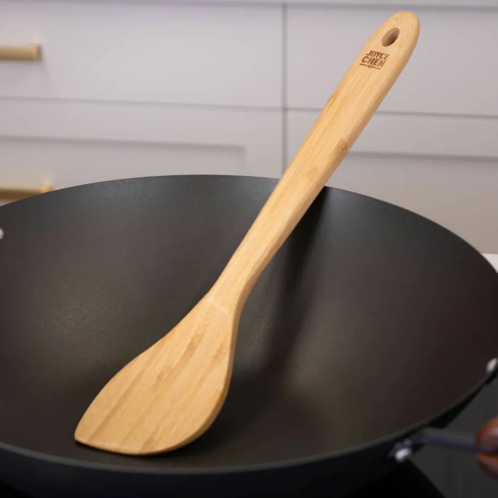 Wokspade 39 cm, polerad bambu