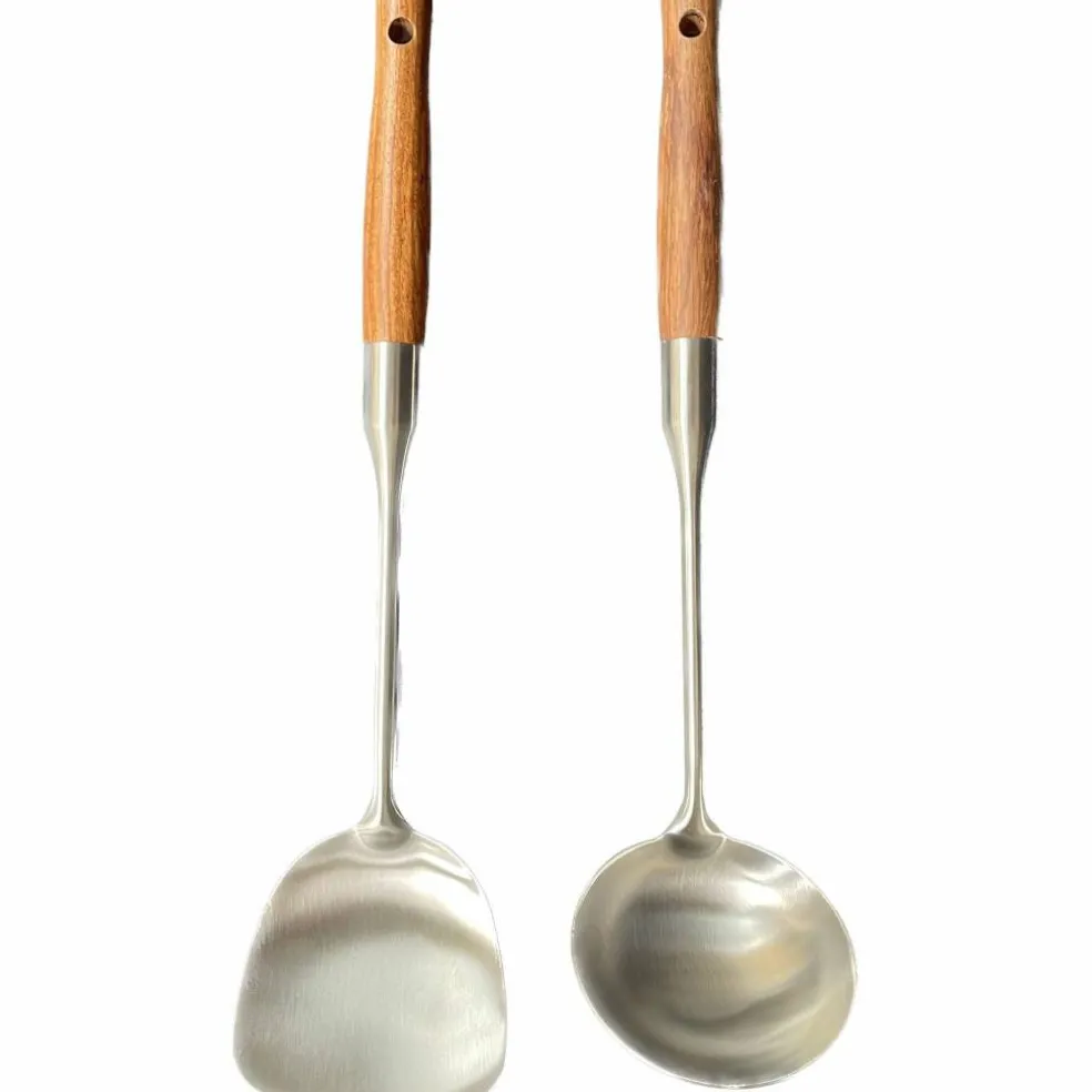 Wokstekspade och wokslev