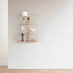 Wood wall Shelf 60 x 25 x 32 cm Large Oak