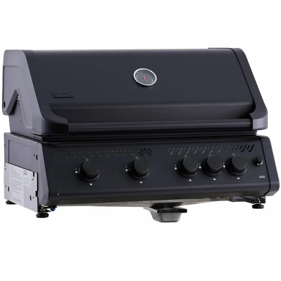 X402 inbyggnadsgrill, svart