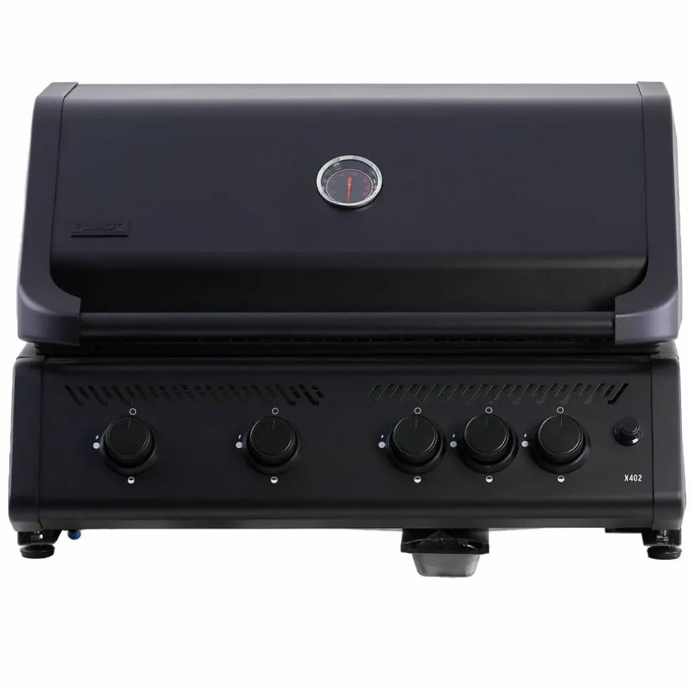 X402 inbyggnadsgrill, svart