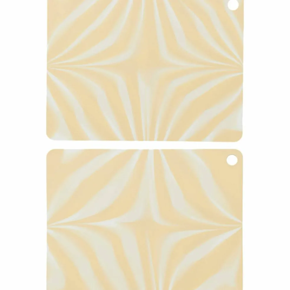 Zebura bordstablett 2-pack, clay/vit