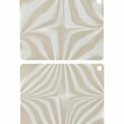 Zebura bordstablett 2-pack, clay/vit