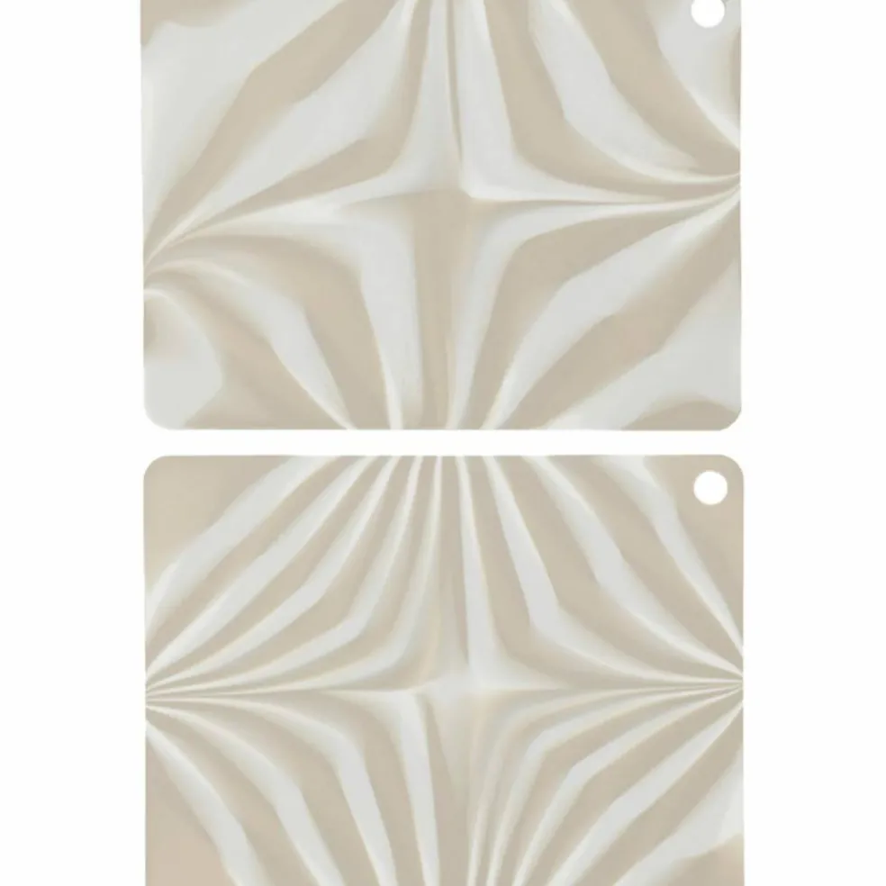 Zebura bordstablett 2-pack, clay/vit