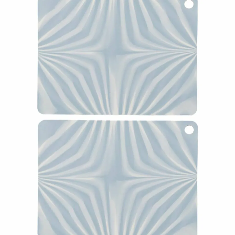 Zebura bordstablett 2-pack, gul/vit